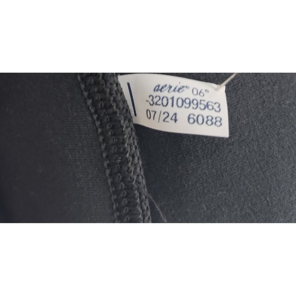 Aerie Offline Cinch Pant Womens S Black Hi Rise Long Inseam Cinched Ankle - Picture 6 of 8